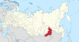 Die ligging van Zabaikalski-krai in Rusland.