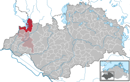 Kaart van Zarrentin am Schaalsee