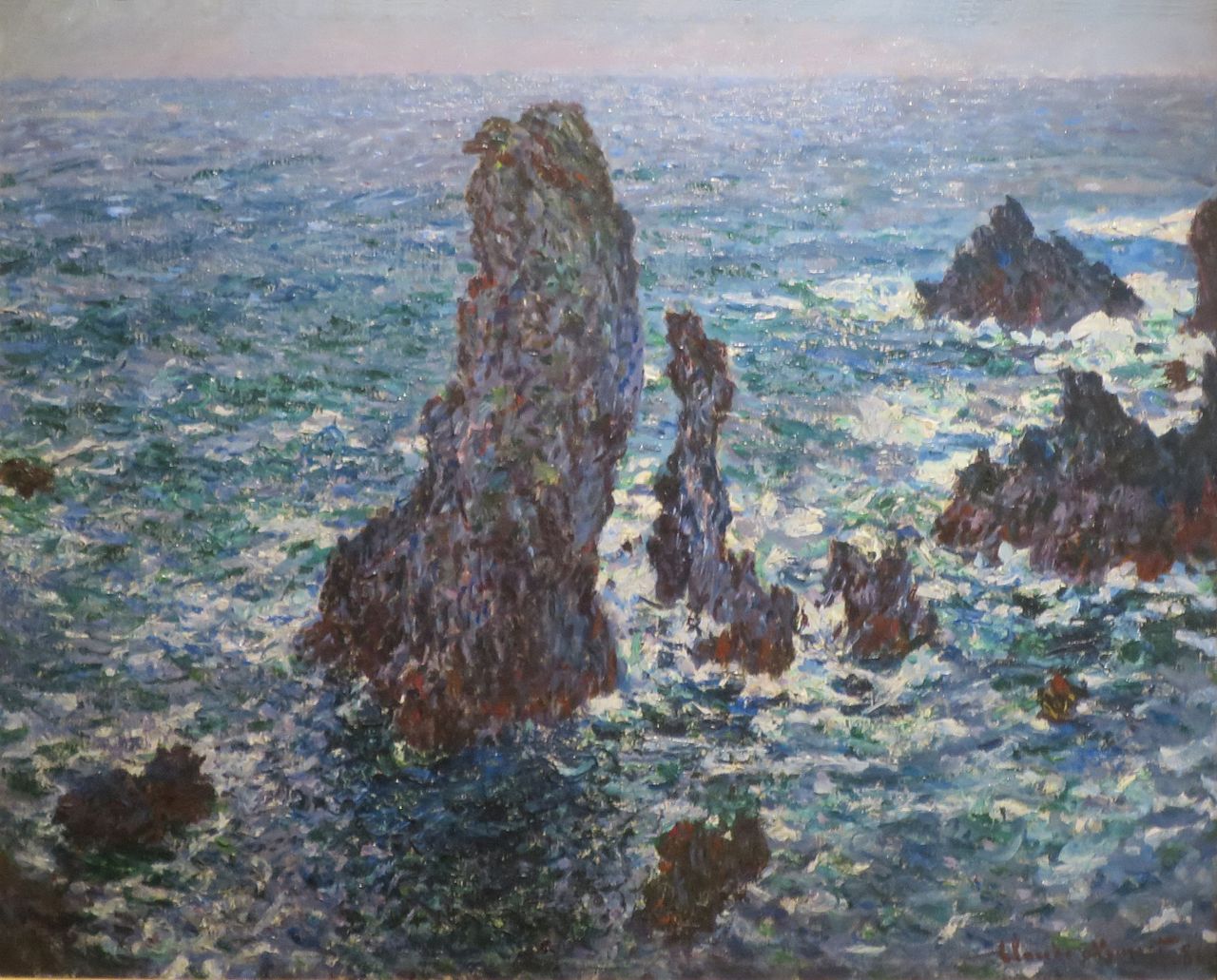 'The Pyramids at Port-Coton' by Claude Monet, 1886, Pushkin Museum.jpg