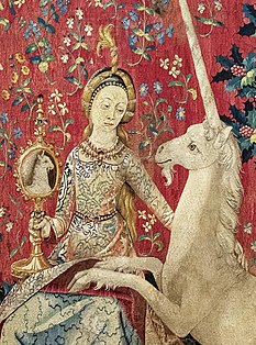 Tapisserie de Boussac : Elle a inspiré le poète pour son texte La Dama a l'unicorn.