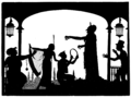Силуэты для анимационного фильма 1916 года «Инбад-портной» (англ. Inbad the Tailor)