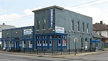 A Greek restaurant in Indianapolis, Indiana, United States 1413-1419 Prospect Street in Indianapolis.jpg