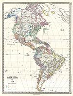 1855年美洲地圖