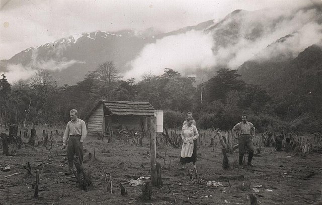 German settlers in Aysén Region in the 1930s.