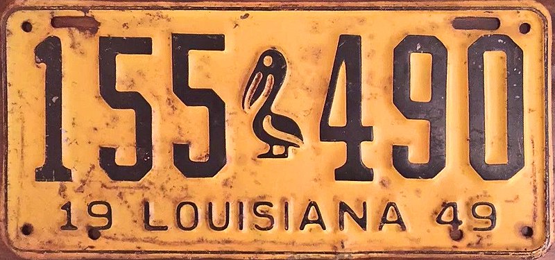 File:1949 Louisiana license plate.jpg
