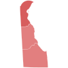 1970 United States Senate election in Delaware results map by county.svg