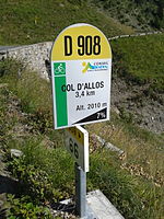 Summer 2014 2014 Mountain pass cycling milestone - Col d'Allos Barcelonnette 3,4.jpg