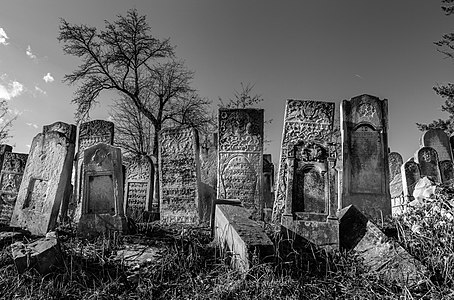 The Jewish cemetery of Chernivtsi, Ukraine.