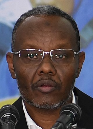 <span class="mw-page-title-main">Abdiaziz Laftagareen</span> President of South West of Somalia