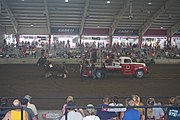 Horse pull at Case IH Coliseum