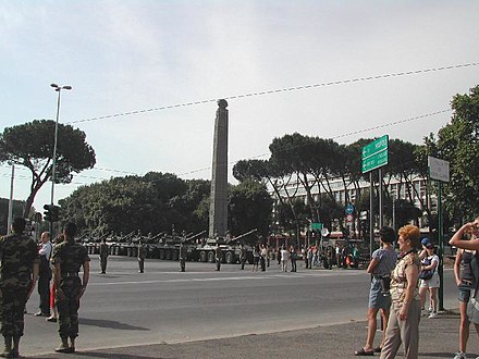 The Obelisk of Axum in Rome in 2002