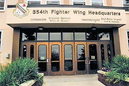 354th Fighter Wing Headquarters building