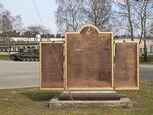 Regimental Memorial on display at Athlone Barracks, Sennelager 8th Hussar Regimental Memorial.JPG
