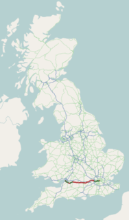 <span class="mw-page-title-main">A4 road (England)</span> Major road in England