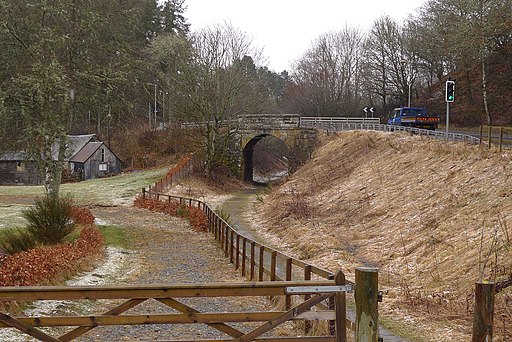 A827 crosses the Rob Roy Way - geograph.org.uk - 2312602