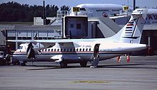 ATR 42 at Halifax Robert L. Stanfield International Airport ATR ATR-42-320, Air Saint-Pierre AN0091356.jpg