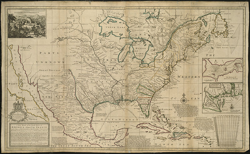 File:A new map of the north parts of America claimed by France under ye names of Louisiana, Mississipi, Canada, and New France with ye adjoining territories of England and Spain (4072647330).jpg