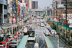 Näkymä Abenosuji-kadulle.