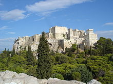 The Acropolis of Athens, a World Heritage Site, as seen from the Areopagus Acropolis from Areopagus.jpg