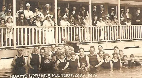  The Plunge at Adam Springs resort in Lake County, California 26 July 1916