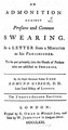 Admonition against Profane and Common Swearing.djvu