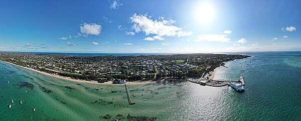 Aerial panorama of Sorrento. March 2023