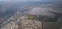 Thumbnail for File:Aerial photograph of Bedwell Bayfront Park, CA.jpg