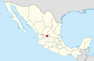 Aguascalientes in Mexico.svg