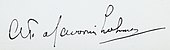 signature d'Alexander de Savornin Lohman