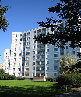 Een flat in Almgården.
