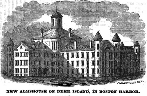 Almshouse, Deer Island, 1851