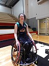 Annabelle Lindsay playing for the Sydney University Flames at the Kilsyth Sports Centre in Melbourne in May 2017