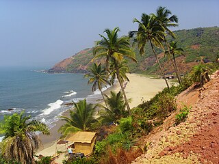 Arambol resort town in Goa, India