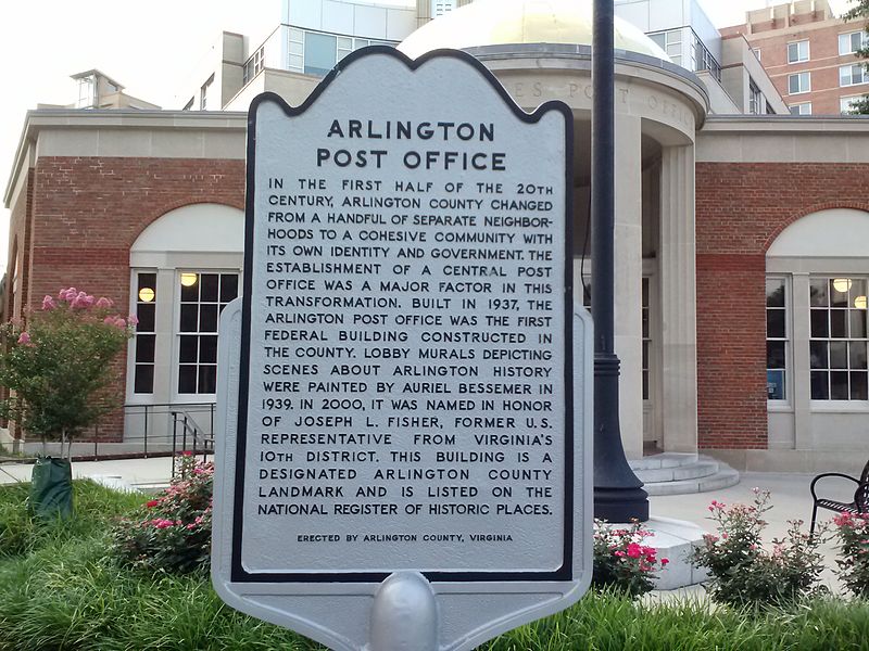 File:Arlington VA Post Office Historical Marker.jpg