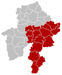 Arrondissement of Dinant - mapa