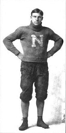 Arthur Rueber, the team captain and right half. Arthur Rueber.jpg