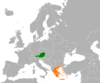 نقشهٔ موقعیت اتریش و یونان.