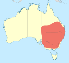 Карта за разпространение на Austrogomphus australis.svg