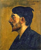 Attribué à Émile Bernard, Félix Vallotton (1886), localisation inconnue.