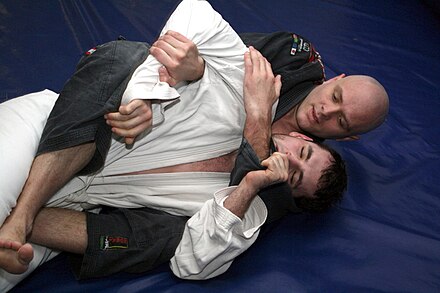 Back mount, also considered one of the most dominant positions in BJJ