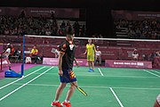 Deutsch: Badminton bei den Olympischen Jugendspielen 2018; Tag 4, 10. Oktober 2018; Viertelfinale Mädchen: Vu Thi Anh Thu (Vietnam) - Goh Jin Wei (Malaysia) 12-21, 9-21 26′ English: Badminton at the 2018 Summer Youth Olympics at 10 October 2018 – Girls Quarterfinal: Vu Thi Anh Thu (Vietnam) vs Goh Jin Wei (Malaysia) 12-21, 9-21 26′