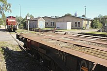 Rangierlokomotive am Bahnbetriebswerk