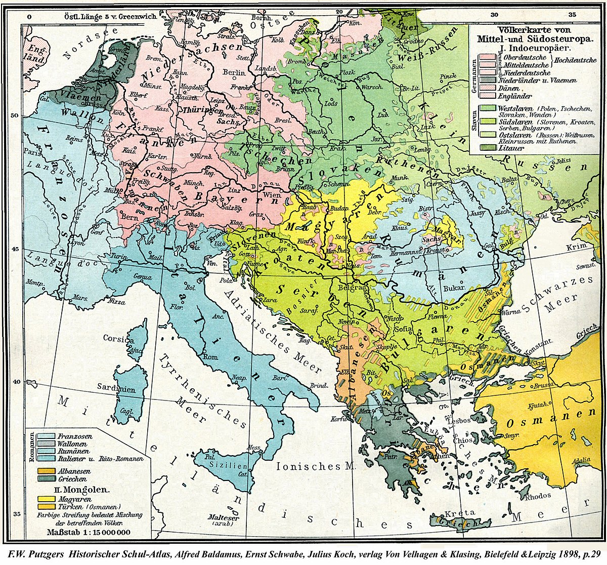 carte europe du sud est File:BalkVolkPutzger1898.   Wikimedia Commons