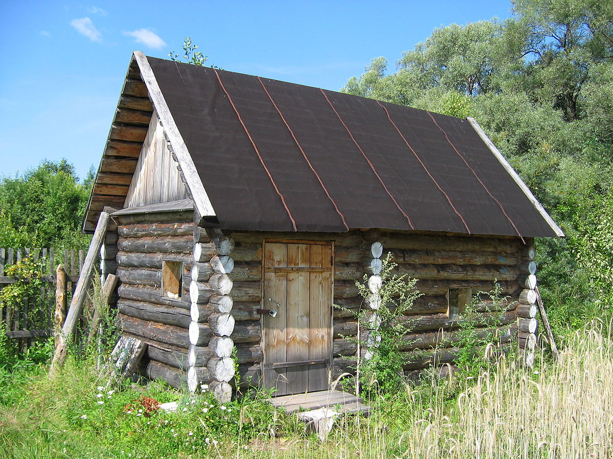 деревенская баня своими руками фото