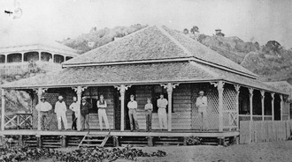 Bank of New South Wales, Townsville, ca. 1873 (probably on the site of the Townsville Customs House) Bank of New South Wales, Townsville, ca. 1873.tiff