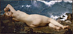 Paul Baudry, Pärlan och vågen (1862), Pradomuseet, ställdes också ut på salongen 1863.