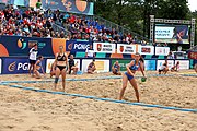 Deutsch: Beachhandball Europameisterschaften 2019 (Beach handball Euro); Tag 6: 7. Juli 2019 – Spiel um Platz Drei, Frauen, Kroatien-Niederlande 0:2 (14:23, 20:22) English: Beach handball Euro; Day 6: 7 July 2019 – Women's Bronze Medal Match – Croatia-Netherlands 0:2 (14:23, 20:22)