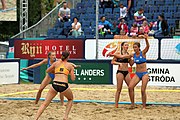 Deutsch: Beachhandball Europameisterschaften 2019 (Beach handball Euro); Tag 6: 7. Juli 2019 – Spiel um Platz Drei, Frauen, Kroatien-Niederlande 0:2 (14:23, 20:22) English: Beach handball Euro; Day 6: 7 July 2019 – Women's Bronze Medal Match – Croatia-Netherlands 0:2 (14:23, 20:22)