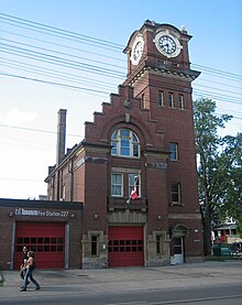 Station 227 serves the Beaches neighbourhood in Toronto. Beaches firehall.jpg