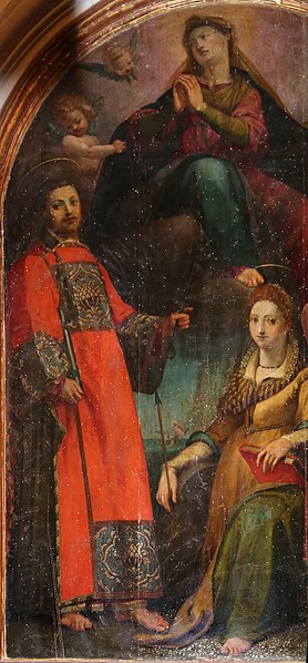 File:Bernardino poccetti e bottega, Madonna in gloria coi ss. Lorenzo, Cristina e Leonardo, 1590 ca. 03.jpg